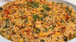 How to Make Spicy Fregola with Zucchini Corn and Ricotta Cheese  Rachael Ray [upl. by Searby]