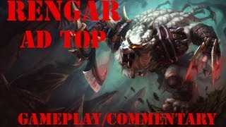 Rengar TOP AD 5v5 Normal  League of Legends  Full HD Gameplay deutsch [upl. by Yelahs]