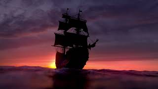 Pirate Folk Music of the Lost Seas  Relaxing Waves Ambience [upl. by Valer]