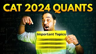 CAT Exam Quants Important Topics  CAT Exam Last Mile Preparation Strategy catquant catexam mba [upl. by Bobbette]