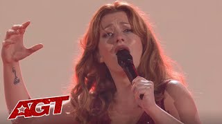 Merissa Beddows Impersonates The Women Who Inspired Her Life on Americas Got Talent [upl. by Annid145]