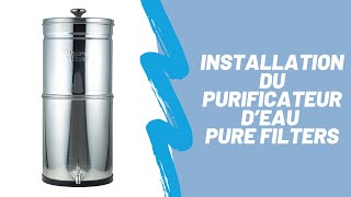 Installation et fonctionnement du purificateur deau PURE FILTERS [upl. by Ylrahc]