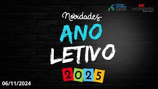 Novidades para Ano Letivo 2025 ‐ Live CMSP 06112024 [upl. by Nolyaj]