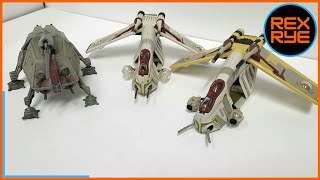 A Look at the Star Wars Action Fleet Republic Gunships and ATTE [upl. by Eiroc]