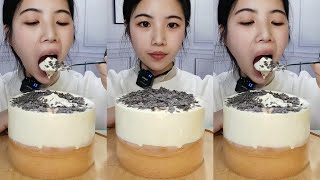 Eating Bursting Creamy Cake ASMR🍰 【咀嚼音大食いMukbangEating Sounds】 [upl. by Ysabel]