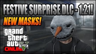 GTA 5 Online  New Festive Masks Santa Rudolph amp More  Festive Surprise DLC GTA 5 Gameplay [upl. by Thgiwed]