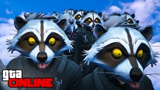 RACCOON SQUAD SHENANIGANS  GTA 5 Online  PC Funny Moments [upl. by Ausoj]