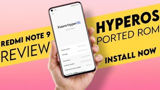 HyperOs 10 ported rom for Redmi Note 9  Android 14  Review and Installation [upl. by Deste837]