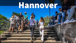 Hannover Germany Walking tour through a beautiful city 4К [upl. by Emelen]