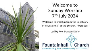 Fountainhall Church at the Stocket Service 7th July 2024 [upl. by Bunnie28]