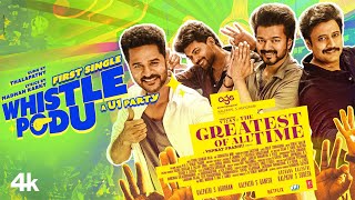 Whistle Podu Lyrical Video  The Greatest Of All Time  Thalapathy Vijay  VP  U1  AGS  TSeries [upl. by Nauqan130]