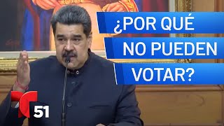 ¿Por qué los venezolanos en EEUU no pueden votar [upl. by Ecnarual]