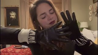 ASMR Leather Glove Sounds No Talking [upl. by Ehttam]