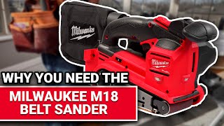 Why You Need The Milwaukee M18 Belt Sander  Ace Hardware [upl. by Dolloff]