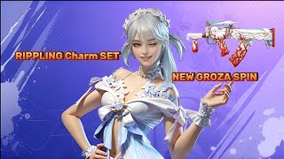 RIPPLING Charm SET  LUCKY SPIN ALL LIKES PUBG mobile [upl. by Eelime249]