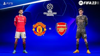 FIFA 23  Manchester United vs Arsenal Ft Mount Havertz Declan Rice  PS5™ Gameplay 4K60 [upl. by Nahta489]