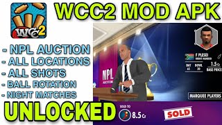 🔥 WCC2 NPL AUCTION UNLOCKED FREE BY HAPPYMOD VERSION2851 [upl. by Rett]