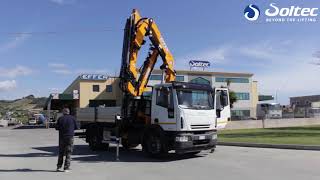 Allestimento Eurocargo Iveco con gru Effer 215 4S e cestello [upl. by Spring]