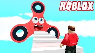 ESCAPE THE GIANT EVIL FIDGET SPINNER OBBY Roblox Adventures RedHatter [upl. by Adnohsel]