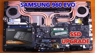 MSI GL62M 7RD SSD Upgrade Samsung 960 Evo [upl. by Lleksah]