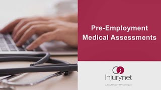 Preemployment medical assessments General Manager for Injurynet  Nicole Ryan [upl. by Frech532]