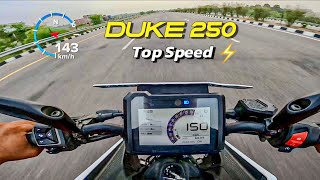 2024 KTM DUKE 250  TOP SPEED  MAX PULL ⚡️ [upl. by Madge]