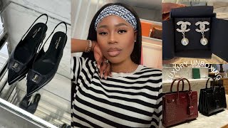 LUXURY SHOPPING UNBOXING  YSLGucciTory BurchBurberryChanel  adidas Samba amp MY WISHLIST 2024 [upl. by Calandra]