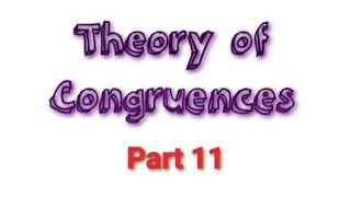 Chinese Remainder Theorem Theory of Congruences  Part 11  6th Sem BSc Mathematics In Malayalam [upl. by Adlesirg247]