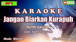 Karaoke Jangan Biarkan Ku Rapuh  Putri Siagian [upl. by Wehner]