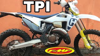 FmF Full Exhaust on 2020 Husqvarna Te 150 Tpi  WalkAround and SoundCheck [upl. by Huai22]