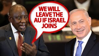 Africa Reacts to South Africa Almost Leaving the AU Because of Israels Entry [upl. by Eiramaneet]