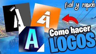 COMO CREAR UN LOGO EN ANDROID FACIL Y RÁPIDO [upl. by Whiffen]