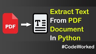 Extract Text From PDF in Python pdf text python [upl. by Annaynek]