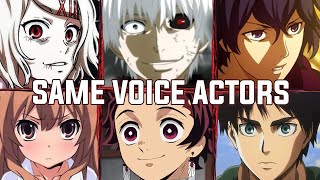 Tokyo Ghoul All Characters Japanese Dub Voice Actors Same Anime Characters [upl. by Woody232]