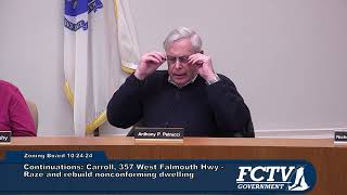 Falmouth Zoning Board of Appeals October 24 2024 [upl. by Laehctim12]