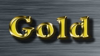 Gold Text Effect  Photoshop Tutorial [upl. by Jemine]