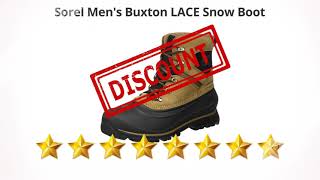 Sorel Mens Buxton LACE Snow Boot  Review and Discount [upl. by Sacci]