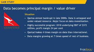 Data as a principal value driver Qantas case study [upl. by Onilecram]