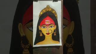 Jagadhatri Maata drawing 🌺🌼 Short  video [upl. by Telfer]