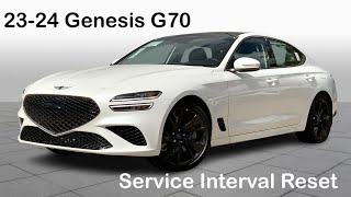 20232024 Hyundai Genesis G70 Service Interval Reset How To 23 24 [upl. by Atekal]