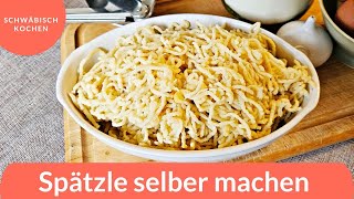 Spätzle selber machen  Rezept für Spätzle [upl. by Aiuqcaj]