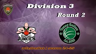 Atlasbasket  Div 3Round 2  BASKETBALL JUNKIES vs YOUNG BALLERS [upl. by Nivej]