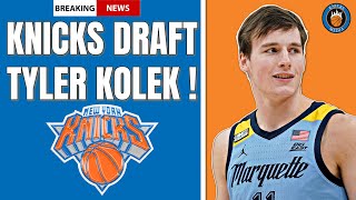 New York Knicks Draft PG Tyler Kolek [upl. by Yecal]