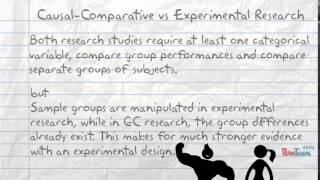 CausalComparative Research [upl. by Holds]