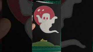 Making a HALLOWEEN card on BLACK PAPER [upl. by Adnohryt]