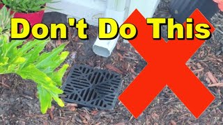 Downspout Drain Pipe  Dos and Donts [upl. by Yroger]