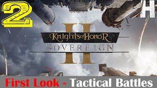 Knights of Honor II Sovereign  First Look  Tactical Battle  Part 2 [upl. by Aislehc]