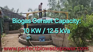 Farm House producing 10 Kw Electricity amp Cooking Gas from Garden Waste amp Cowdung 50m3 Biogas Plant [upl. by Eednas318]