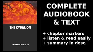 The Kybalion 🔥 By The Three Initiates FULL Audiobook [upl. by Naujat863]