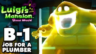 Luigis Mansion Dark Moon  Haunted Towers  B1 A Job for a Plumber Nintendo 3DS Walkthrough [upl. by Binah260]